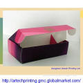 Beautiful Amaranth Favor paper Box with PET Window